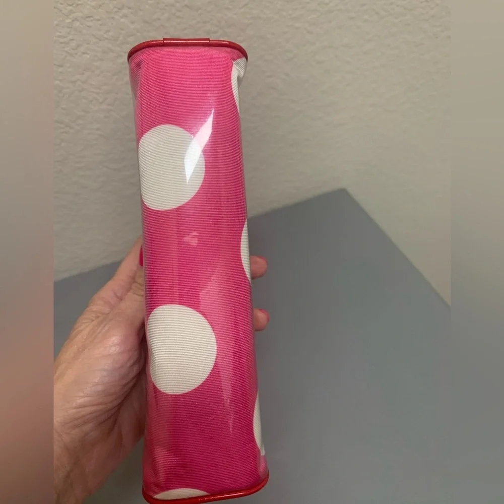 Kate Spade Fuchsia and White Polka Dot Pouch - Picture 3 of 12